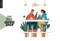 Coffee shop - small business graphics - visitors