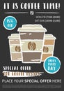 Coffee shop template Royalty Free Stock Photo