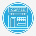 Coffee shop vector icon sign symbol Royalty Free Stock Photo