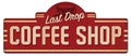 Coffee Shop Vintage Sign 1940s 1950s 1960s Tin