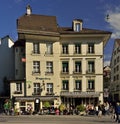 Coffee and shops in city of Bern. Switzerland