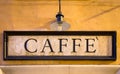 Coffee sign in retro style - Italy Royalty Free Stock Photo