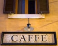 Coffee sign in retro style - Italy Royalty Free Stock Photo