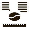 coffee size icon Vector Glyph Illustration