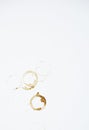 Coffee Spill Dirty Stain Copy Space Concept