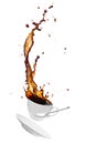 Coffee splash Royalty Free Stock Photo