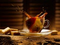 Coffee splashes Royalty Free Stock Photo