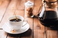 Coffee tabletop scene Royalty Free Stock Photo