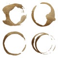 Coffee Stain Rings Vector Royalty Free Stock Photo