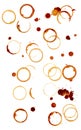 Coffee stains group Royalty Free Stock Photo