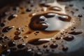 Coffee stains in macro. AI generated Royalty Free Stock Photo