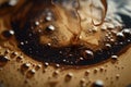 Coffee stains in macro. AI generated Royalty Free Stock Photo
