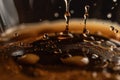 Coffee stains in macro. AI generated Royalty Free Stock Photo