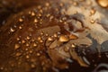 Coffee stains in macro. AI generated Royalty Free Stock Photo