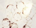 Coffee stains retro collage collection Royalty Free Stock Photo