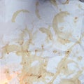 Coffee stains retro collage collection Royalty Free Stock Photo