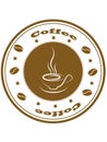 Coffee stamp icon