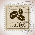 Coffee stamp with stamp