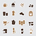 Coffee stickers eps10 Royalty Free Stock Photo