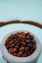 Coffee on stone Mortar