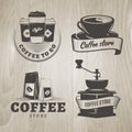 Coffee store badges