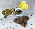 Coffee on table Royalty Free Stock Photo