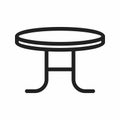 Coffee Table icon vector Royalty Free Stock Photo