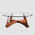 Coffee Table isolated on transparent background Royalty Free Stock Photo