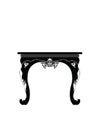 Coffee table with royal classic ornaments