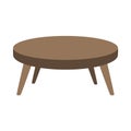 Coffee table on white background. Vector illustration. EPS 10.