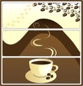 Coffee tags, vector