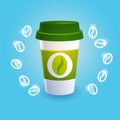 Coffee Take Away Cup Break Breakfast Drink Beverage Royalty Free Stock Photo