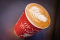 Coffee in a take away cup Royalty Free Stock Photo