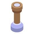 Coffee tamp icon, isometric style Royalty Free Stock Photo