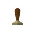Coffee tamper doodle icon, vector illustration