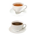 Coffee and tea hot drink Royalty Free Stock Photo