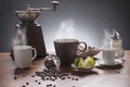 Coffee and tea still life Royalty Free Stock Photo