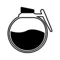 Coffee teapot drink isolated icon