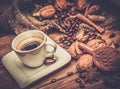 Coffee theme still-life Royalty Free Stock Photo