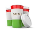 Coffee in thermo cap. Take-out coffee Royalty Free Stock Photo
