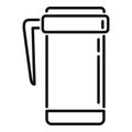 Coffee thermo cup icon outline vector. Reusable mug Royalty Free Stock Photo