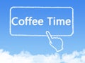 Coffee time cloud shape