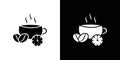 Coffee time icon Isolated flat vector in outline Royalty Free Stock Photo