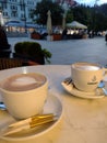 Coffee time in Karlovy Vary (Karlsbad), Czech Republic, EU - famous spa city