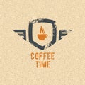 Coffee time label