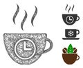 Coffee Time Polygonal Web Vector Mesh Illustration Royalty Free Stock Photo