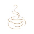 coffee time. rest with a cup of tea. abstract vector background