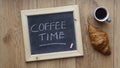 Coffee time written Royalty Free Stock Photo