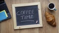 Coffee time written Royalty Free Stock Photo