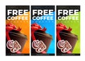 Coffee To Go Printable Free Coffee Vouchers. 3 Color Variations